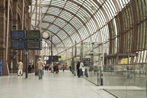Railway Stations Prints: The railway station in Strasbourg, Bas-Rhin, Alsace, France, Europe