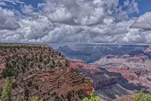 Stormy Prints: A rain storm over the North Rim of Grand Canyon National Park, Arizona, USA