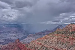 Drama Prints: A rain storm over the North Rim of Grand Canyon National Park, Arizona, USA