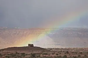 Rain Bow Prints: Rainbow, Canyon Country, Utah, United States of America, North America