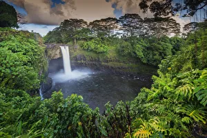 Big Island Prints: Rainbow Falls, Big Island, Hawaii, United States of America, North America