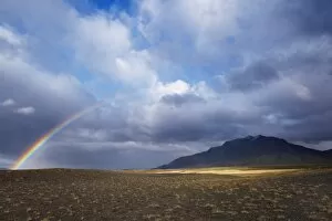 Images Dated 7th October 2008: Rainbow over hills, Snaefellsnes Peninsula, West Iceland, Iceland, Polar Regions