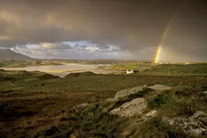 Farm Collection: Rainbow over Uig sands (Traigh Chapadail)