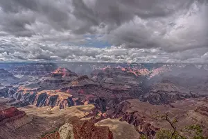 Rain Prints: Rainy skies over the North Rim of Grand Canyon National Park, Arizona, USA