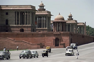 New Delhi Prints: Raj Path leading to the Parliament Building