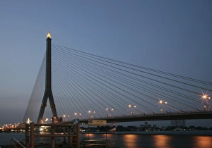 Chao Phraya Prints: The Rama VIII Bridge