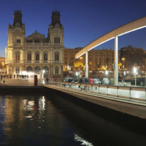 Port Vell Prints: Rambla del Mar at Port Vell, Barcelona, Catalonia, Spain, Europe