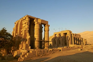 Thebes Prints: Ramesseum Temple, West Bank of the River Nile