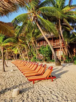Chairs Prints: Ramons Village Resort, San Pedro Town, Ambergris Caye, Belize District, Belize