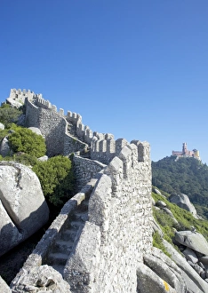Sintra Prints: The ramparts of Castelo dos Mouros (Moorish Castle)