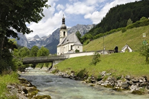 Ramsau church, near Berchtesgaden, Bavaria, Germany, Europe