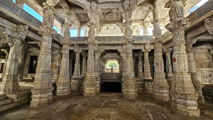 Jain Prints: Ranakpur Jain temple (Chaturmukha Dharana Vihara), Ranakpur, Rajasthan, India