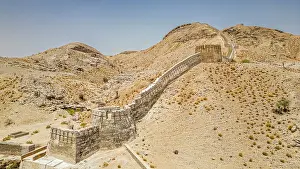 Pakistan Prints: Ranikot fort stands on the rugged landscape of Sindh in Pakistan