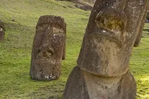 Images Dated 13th June 2010: Rano Raraku Archaeological Complex, Rapa Nui (Easter Island), UNESCO World Heritage Site