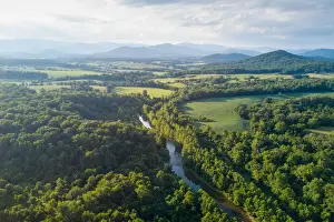Virginia Prints: Rapidan River flowing into central Virginia from the Shenandoah Mountains, Virginia