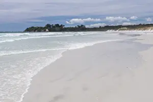 Rarawa Beach, a popular and beautiful white sand beach in Northland Region, North Island