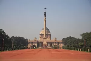 Images Dated 5th January 2007: Rashtrapati Bhavan, Presidential Palace, New Delhi, India, Asia