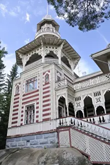 Russian Prints: Rauhalinna Villa, built in 1900 in Oriental Russian style
