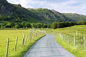 Rural Roads Prints: Raven Crag, Langdale Pikes, Lake District National Park