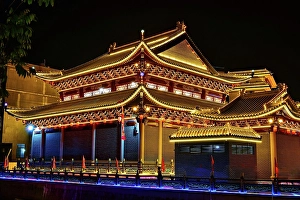 Stalls Prints: Rear view of the temple of the Goddess of the Pearl