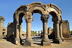 Pagan Prints: Rebuilt sections of the ruins of Zvarnots Cathedral