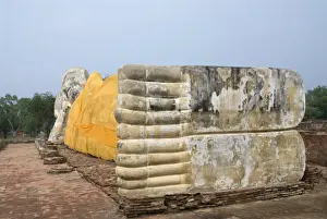 Feet Prints: Reclining Buddha statue, Wat Lokayasutharam (Temple of the Reclining Buddha)