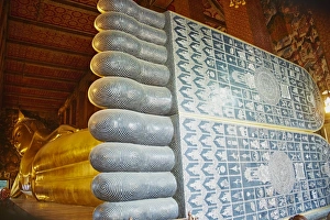 Feet Prints: Reclining Buddha, Wat Pho (Wat Phra Chetuphon), Bangkok, Thailand, Southeast Asia, Asia