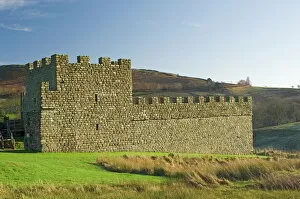 Hadrians Wall Collection: Part reconstruction of wall and tower at Roman settlement and fort at Vindolanda
