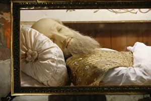 Images Dated 24th August 2007: Detail of recumbent figure in the Visitation Basilica, Saint-Francois de Sales, Annecy