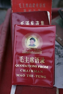 Red book of Mao sold at souvenir stand, Daxu historical town, Guilin, Guangxi Province