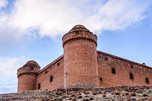 Impressive Prints: The red castle walls of Castillo de La Calahorra, La Calahorra, Guadix, Andalusia, Spain