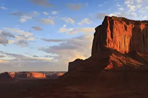 Red Rock Prints: Red cliffs at sunset, Monument Valley Navajo Tribal Park