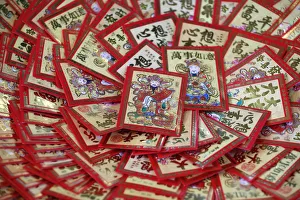Close Up View Prints: Red envelopes (hongbao) for Chinese New Year, France, Europe