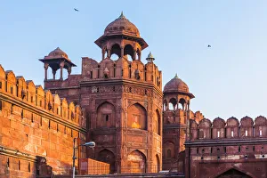 Forts Prints: Red Fort, UNESCO World Heritage Site, Old Delhi, India, Asia