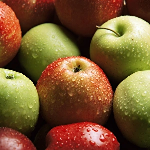 Fresh Prints: Red and green apples