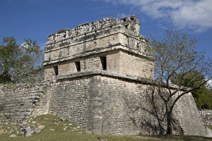 Classic Period Prints: The Red House, Casa Colorado, Chichen Itza, UNESCO World Heritage Site, Yucatan, Mexico