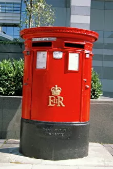 Single Object Collection: Red post box, London, England, United Kingdom, Europe