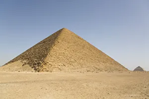 Deserts Prints: Red Pyramid, with Bent Pyramid in background, UNESCO World Heritiage Site, Dahshour