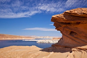 Lake Powell Prints: Red Rock formations, Lake Powell, Page, Arizona, United States of America, North America