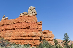 Red Canyon Prints: Red sandstone formations in Red Canyon