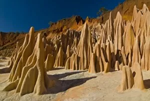 Images Dated 30th August 2008: Red Tsingys, strange looking sandstone formations, near Diego Suarez (Antsiranana)