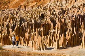 Images Dated 30th August 2008: Red Tsingys, strange looking sandstone formations, near Diego Suarez (Antsiranana)