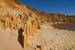 Images Dated 30th August 2008: Red Tsingys, strange looking sandstone formations, near Diego Suarez (Antsiranana)