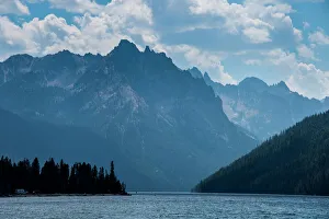 Geological Prints: Redfish Lake in a valley north of Sun Valley