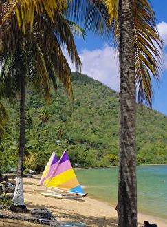 Rodney Bay Prints: Reduit beach