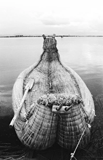Peru Prints: Reed boats on Lake Titicaca