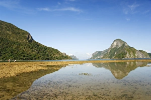 Bacuit Bay Prints: Reflection in water at low tide