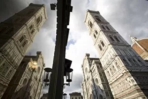 Reflections of the cathedral of Santa Maria del Fiore, Florence, UNESCO World Heritage Site