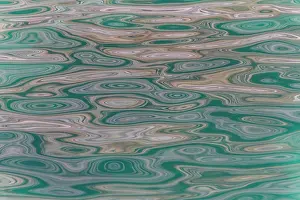 Organic Prints: Reflections of colors and patterns on the water at Punta Colorado in the Gulf of California