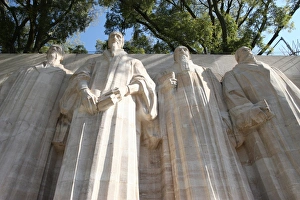 Four Objects Prints: Reformation Monument in Geneva, Switzerland, Europe